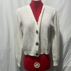 Ardene Cream Button-Up Cardigan